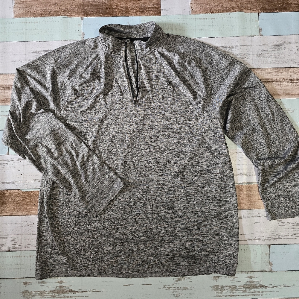 Old Navy Gray Athletic Quarter-Zip Pullover